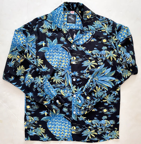 Big Pineapple Black Long Sleeve