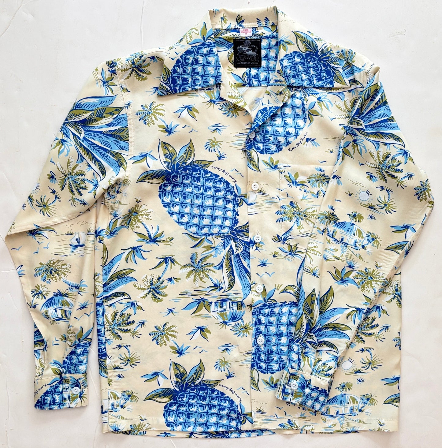 Big Pineapple Ivory Long Sleeve