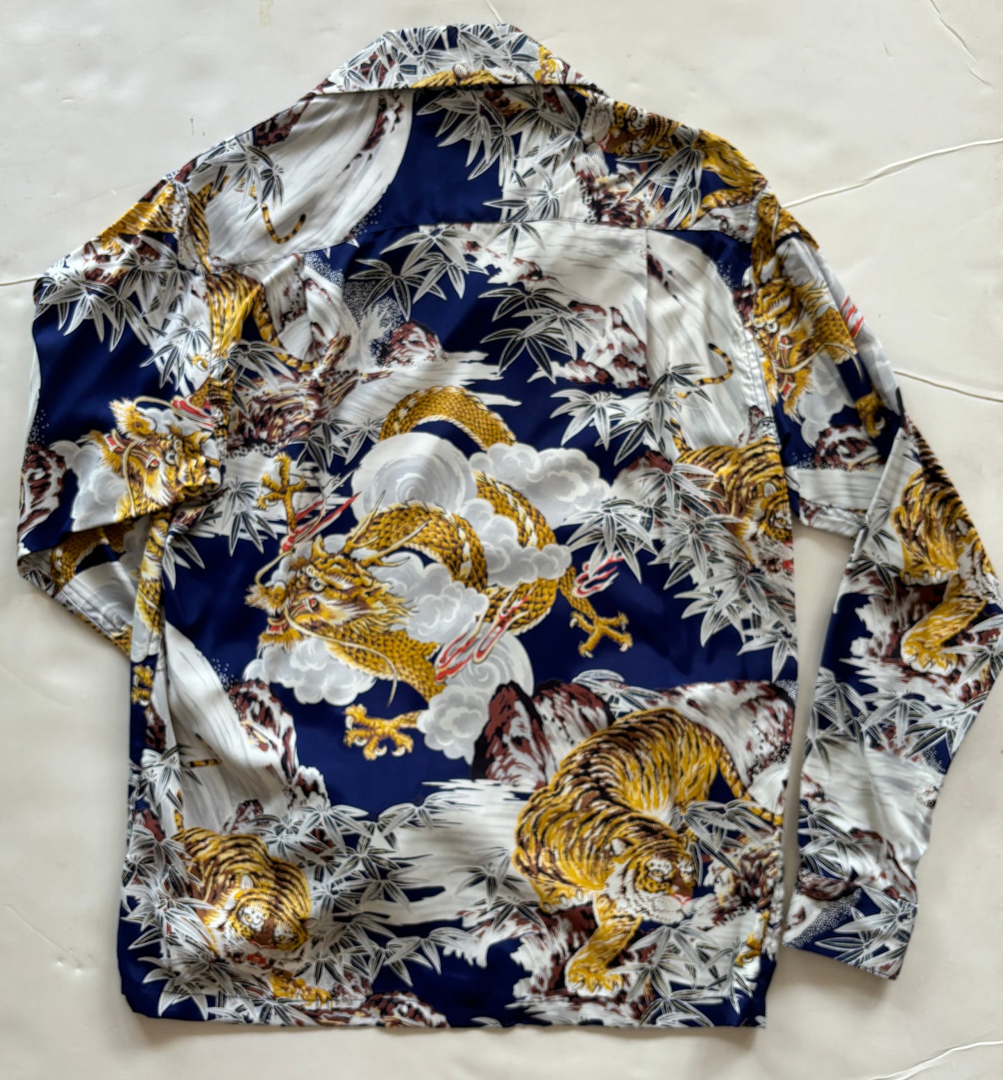 Tiger & Dragon Navy Long Sleeve