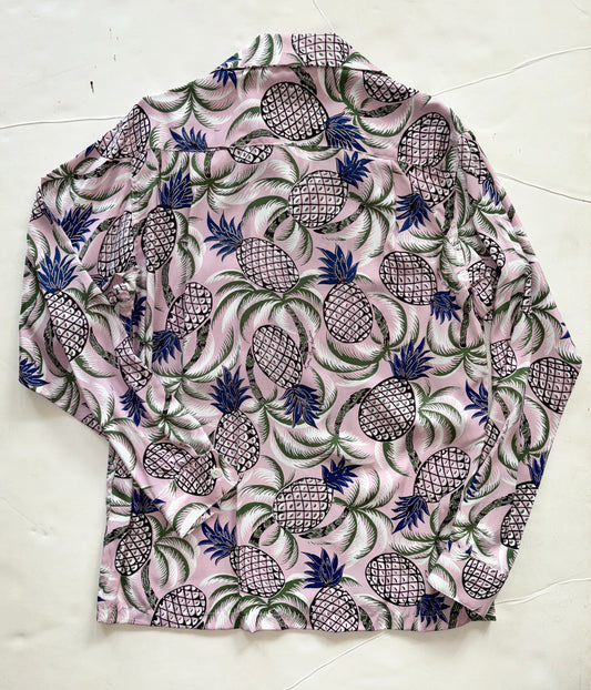 Modern Pineapple Purple Long Sleeve
