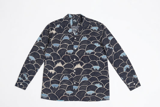 Lava Flow Navy Long Sleeves