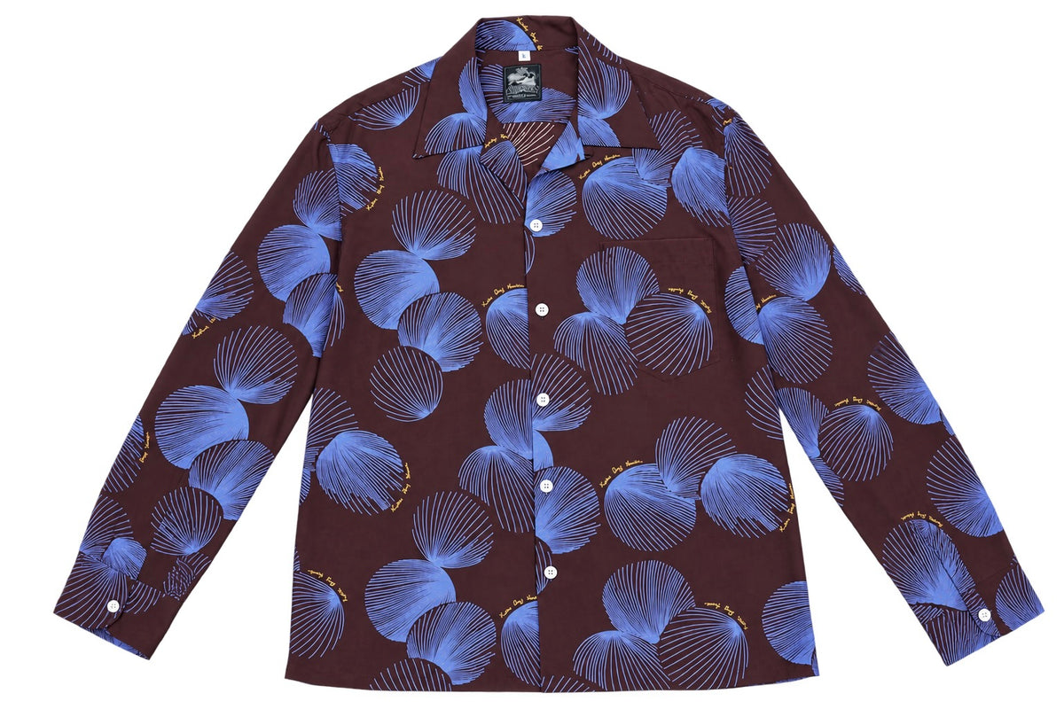 Shell Brown x Blue Long Sleeves