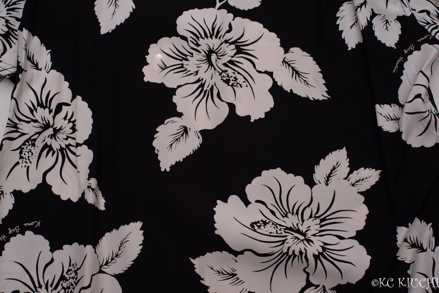 Big Wednesday Hibiscus Black Long Sleeve