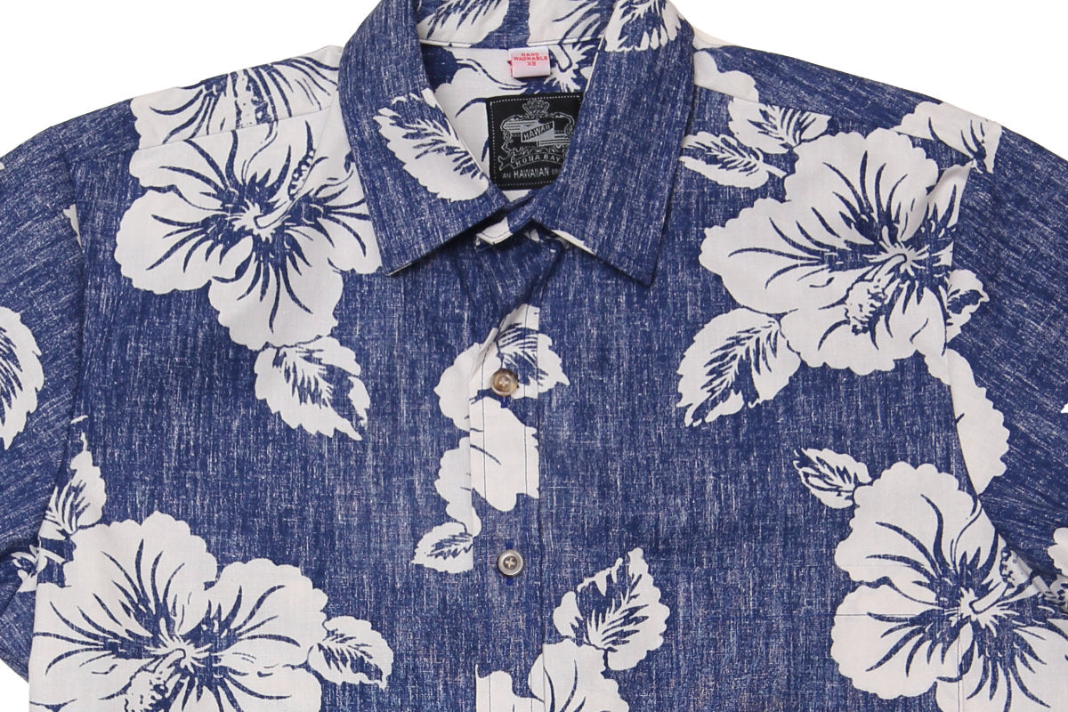 Cotton Hibiscus Blue