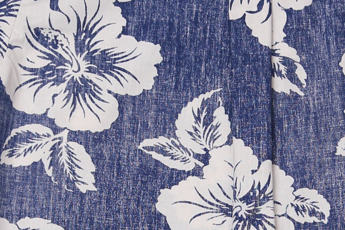 Cotton Hibiscus Blue