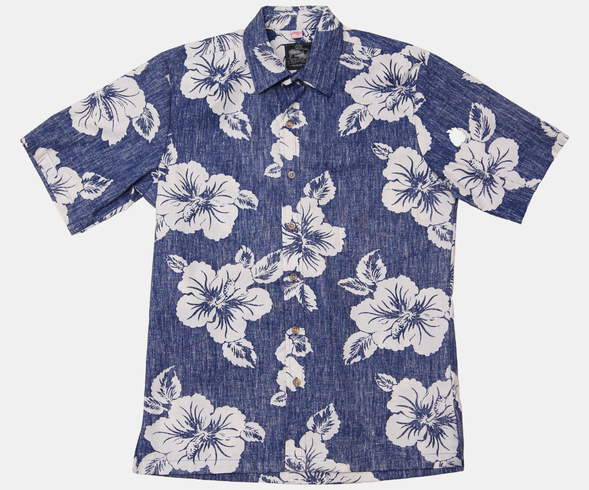 Cotton Hibiscus Blue