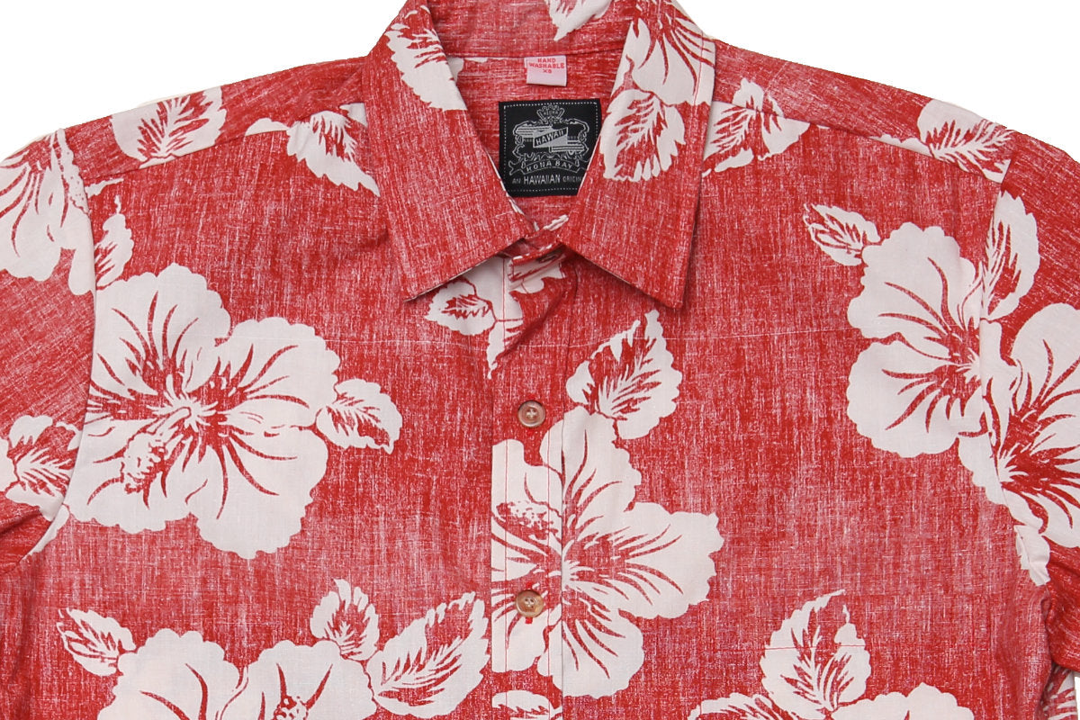 Cotton Hibiscus Red