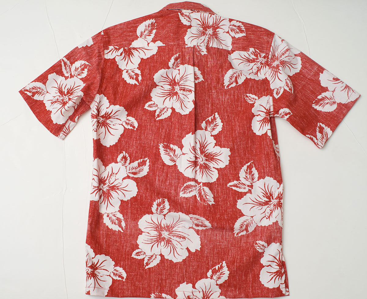 Cotton Hibiscus Pullover Red