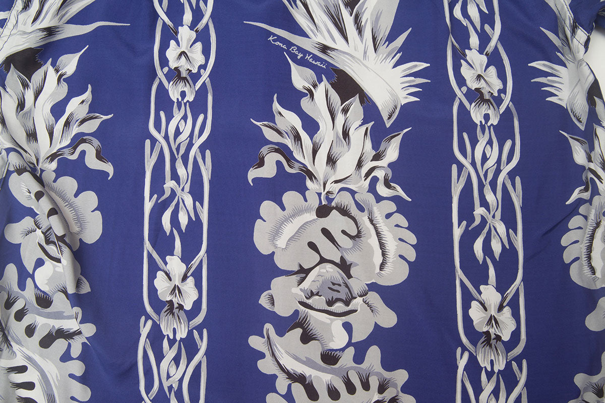 Flower Border Navy