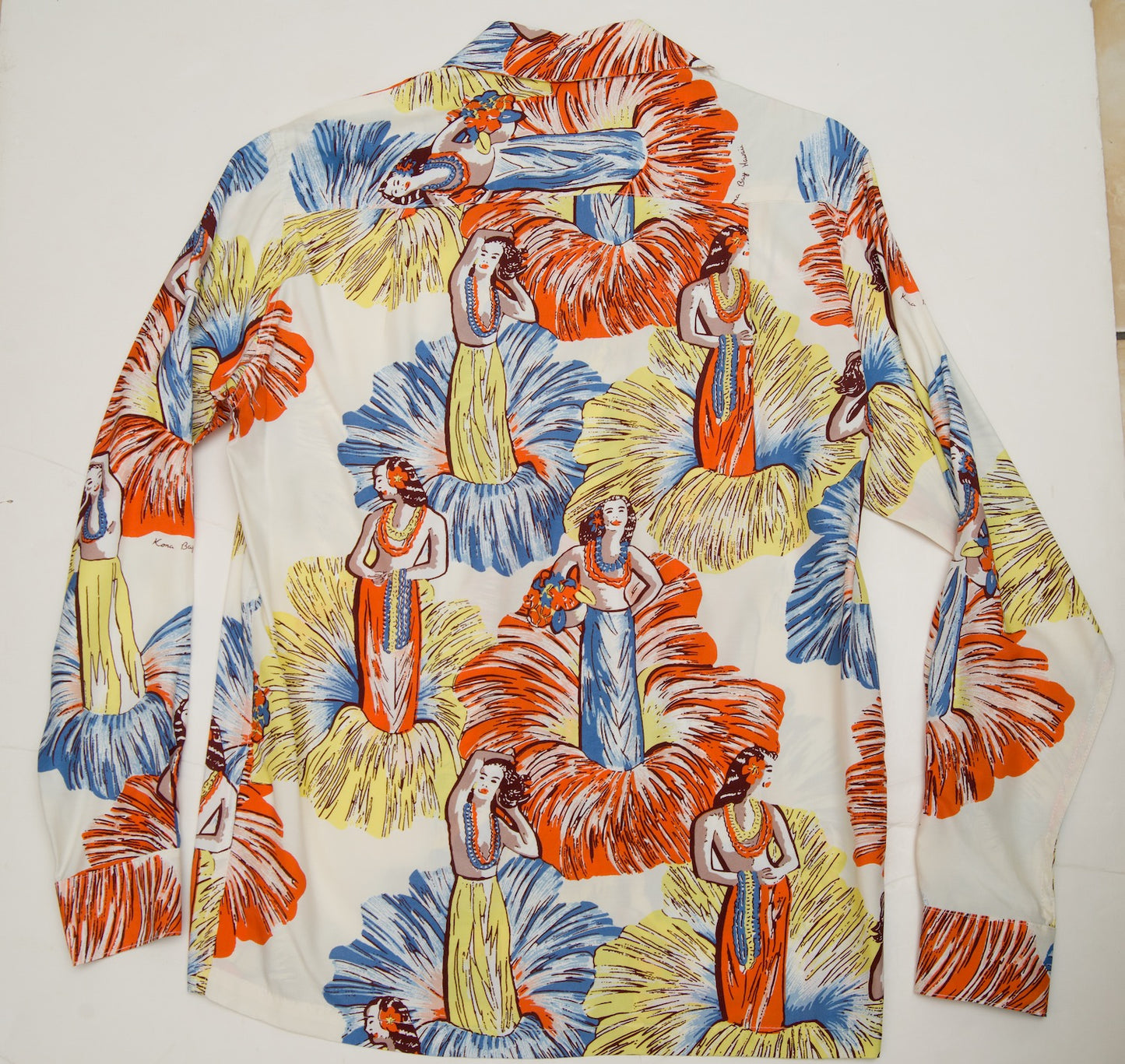 Hula Girl White Long Sleeve