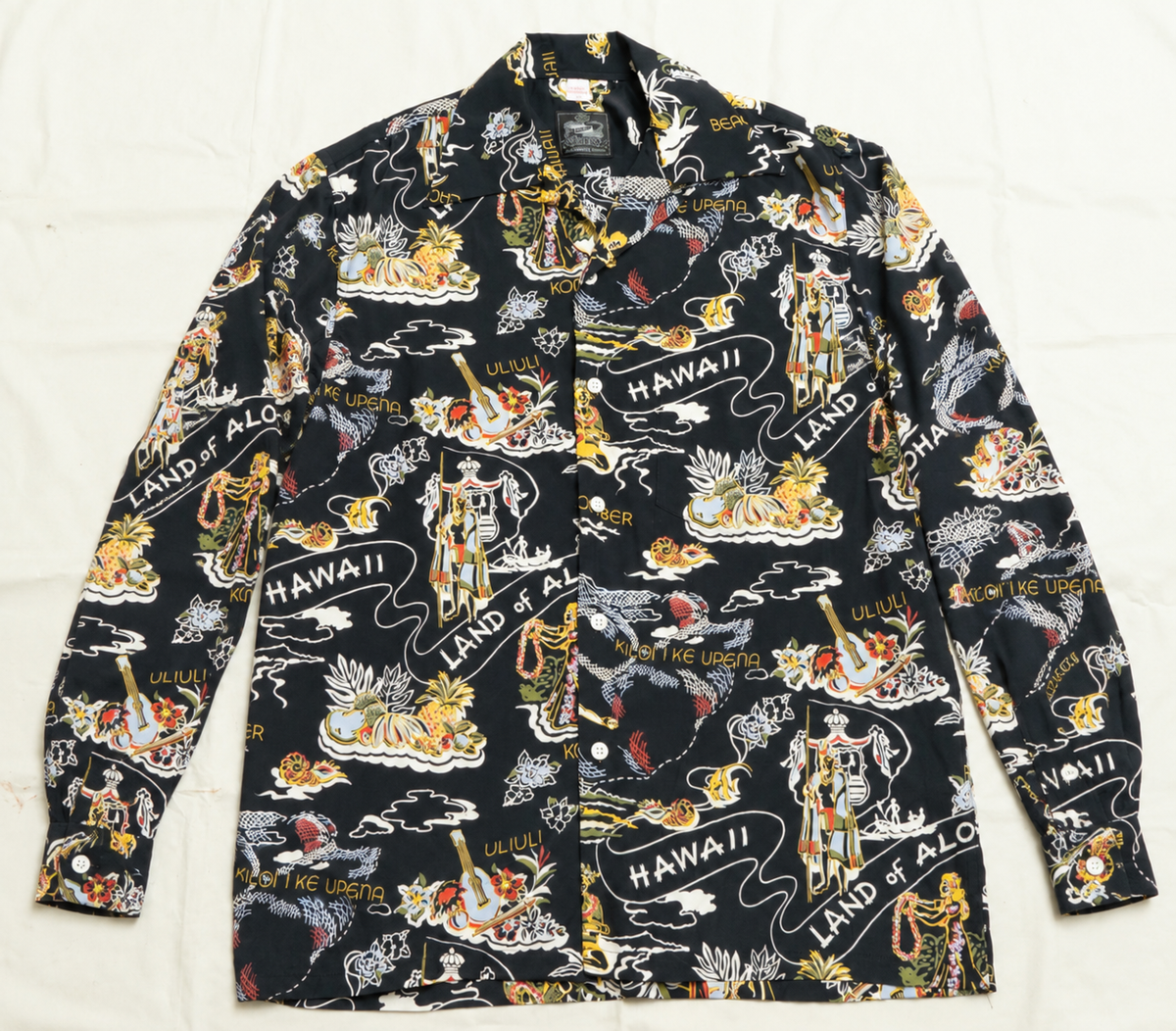 Land of Aloha Black Long Sleeves