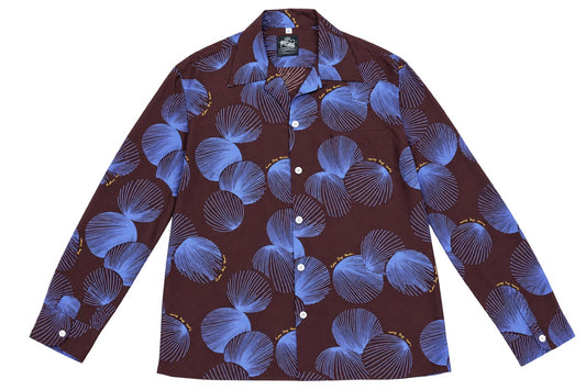 Shell Brown x Blue Long Sleeves