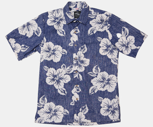 Cotton Hibiscus Blue